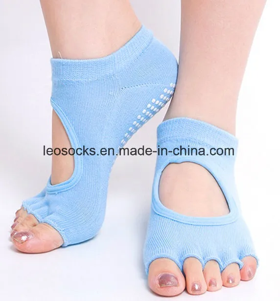 Open Toe Half Foot Fashion New Design Lady Yoga Socks