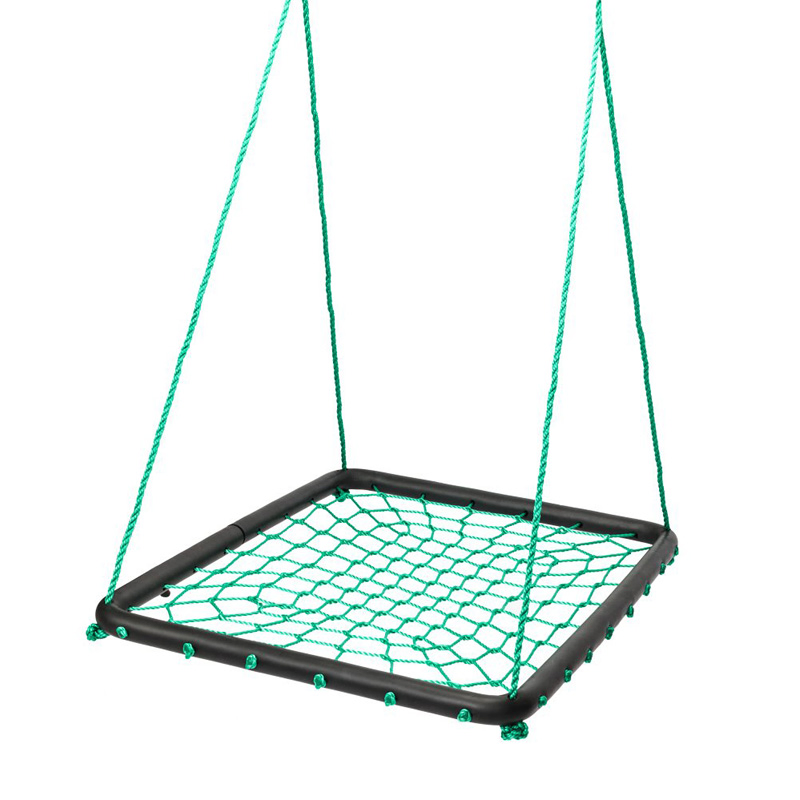 Outdoor Indoor Tree Net Swing for Kids Square Rope Swing Bed Swing Seat Children Toy