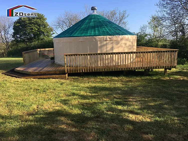 Outdoor Waterproof 6-8 Person Bamboo Yurt Tent for Sale