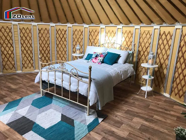 Outdoor Waterproof 6-8 Person Bamboo Yurt Tent for Sale
