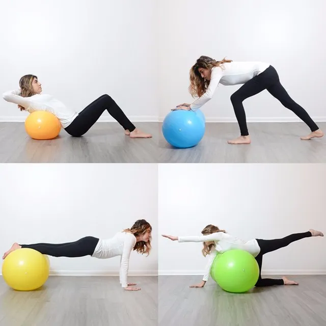 Peanut Exercise Ball Physio Ball for Core Strength Training Rolling and Therapy Balance Yoga Ball