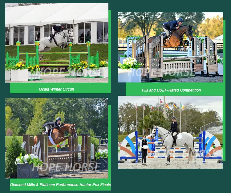 Plastic Horse Show Jumps Blocks Horses Jumping PVC Cavaletti