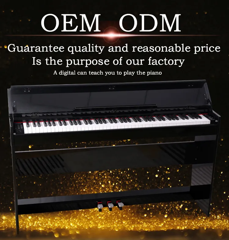 Polished Bluetooth Weighted 88 Keys Hammer Action Used Electric Smart Digital Piano