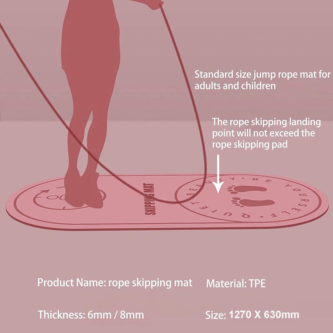 Premium Extra Thick Skipping Mat, Jump Rope Mat, Ultra Durable Home Indoor Gym Flooring Exercise Mat