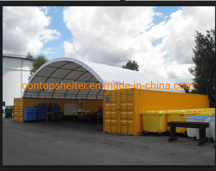 PVC Container Shelter Tent Steel Frame Container Dome Canopy
