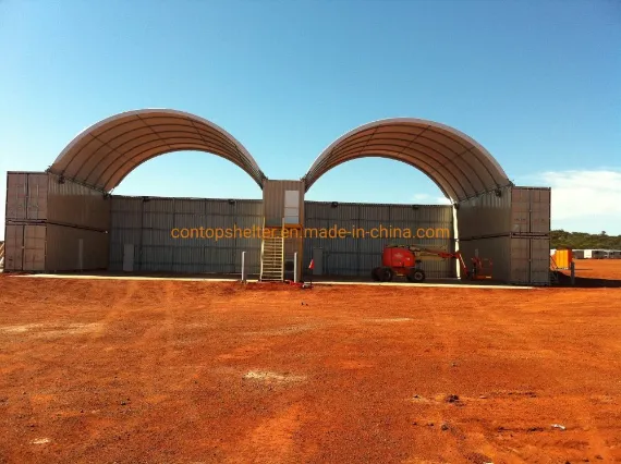 PVC Container Shelter Tent Steel Frame Container Dome Canopy