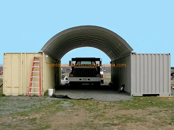 PVC Heavy Duty Galvanized Steel Pipe Truss Container Shelter Tent