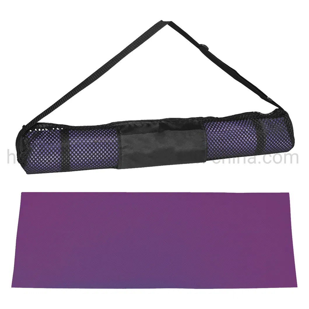 PVC Waterproof Durable Exercise Fitness Yoga Mat with Carry Bag