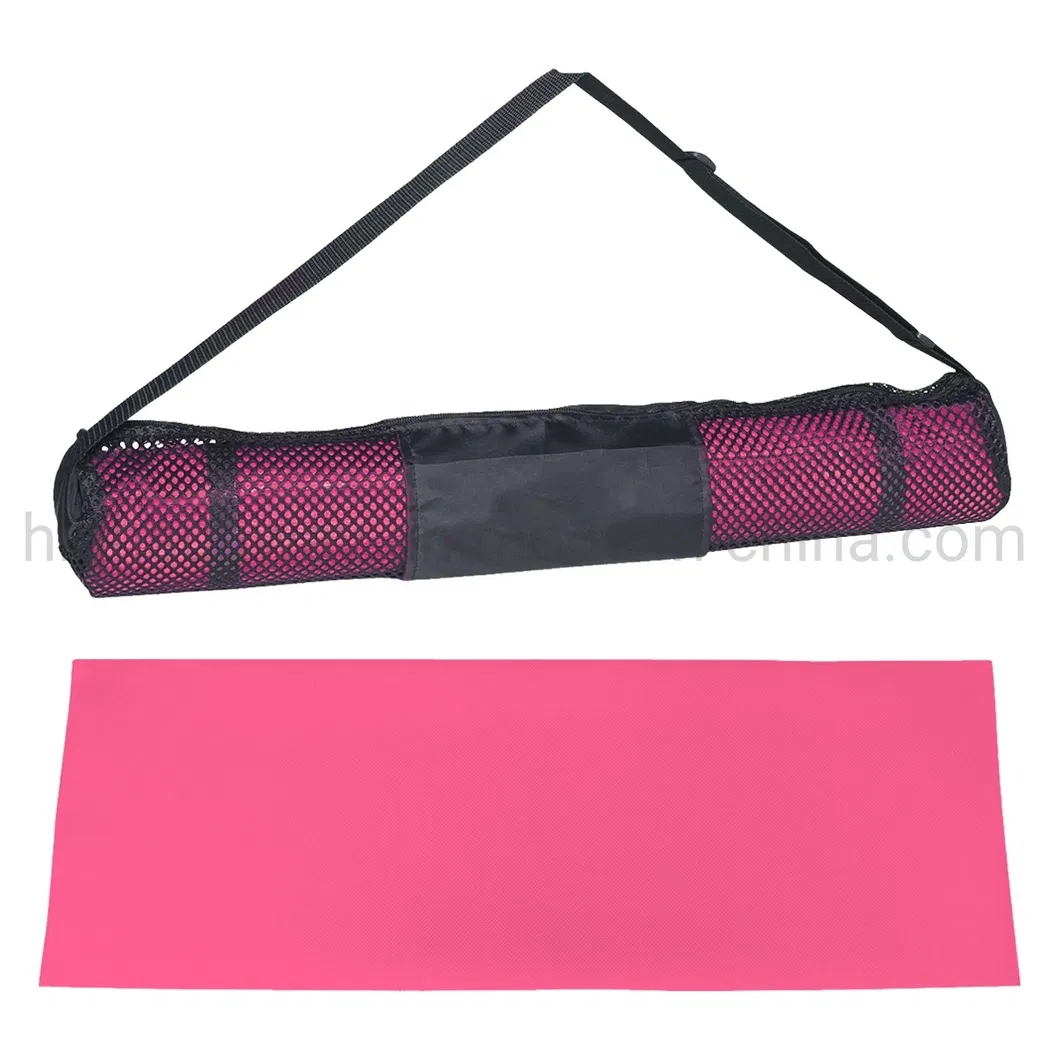PVC Waterproof Durable Exercise Fitness Yoga Mat with Carry Bag
