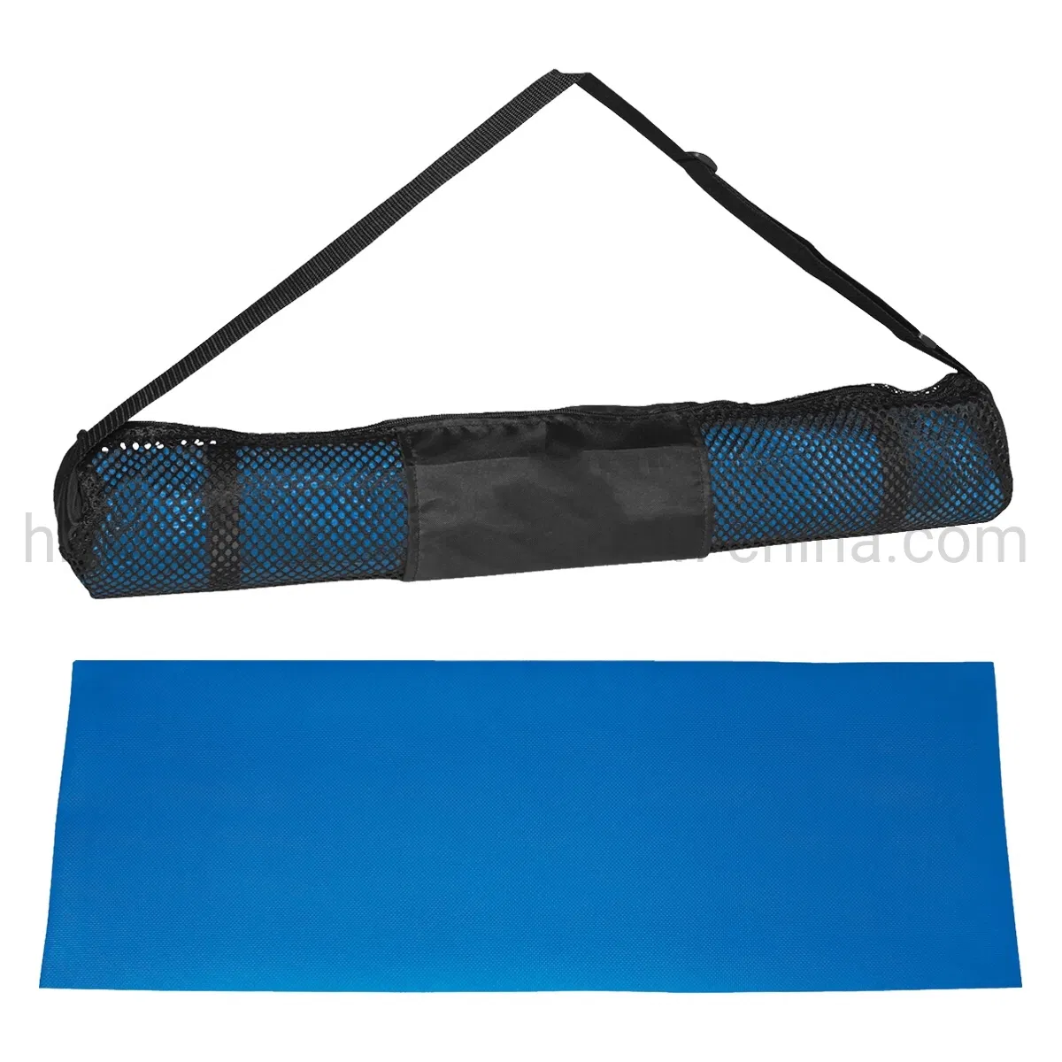 PVC Waterproof Durable Exercise Fitness Yoga Mat with Carry Bag