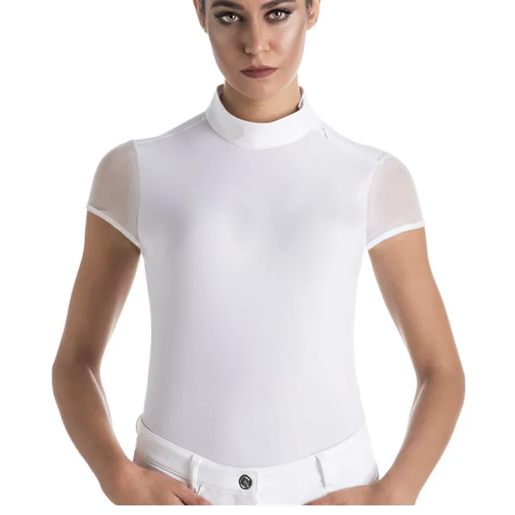 Rider Clothing Ladies Sport T Shirt Equestrian Short Sleeve Show Shirts
