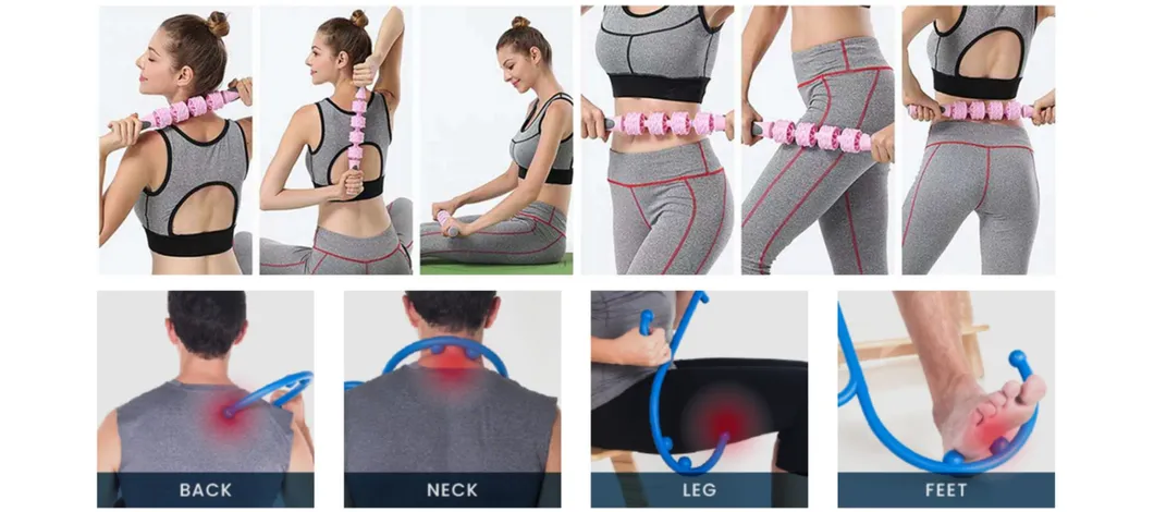 Sportneer Muscle Roller Massage Stick for Athletes, Deep Tissue Body Massage Stick Tools