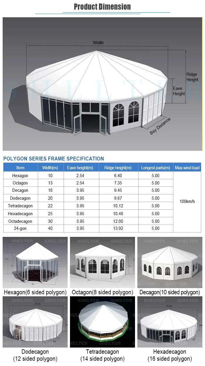 Sports Event Marquee Polygon Tent for Basketball Game Events