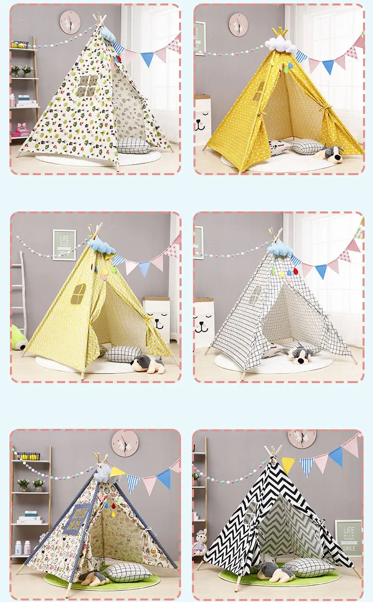 Teepee Tent for Kids, Kids Play Tent for Boys and Girls, Indoor Pop up Teepee