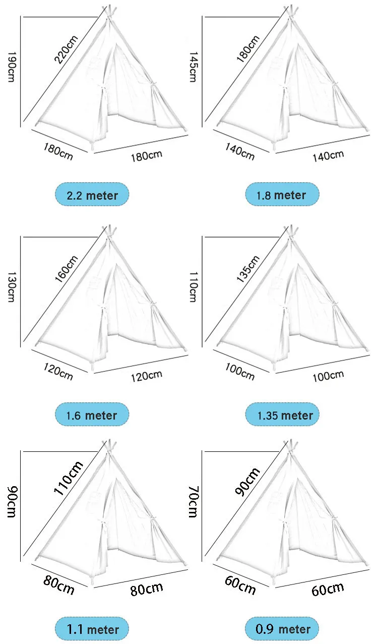 Teepee Tent for Kids, Kids Play Tent for Boys and Girls, Indoor Pop up Teepee