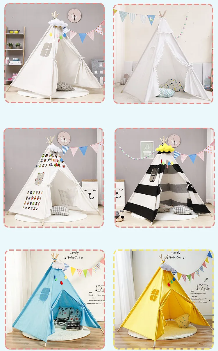 Teepee Tent for Kids, Kids Play Tent for Boys and Girls, Indoor Pop up Teepee