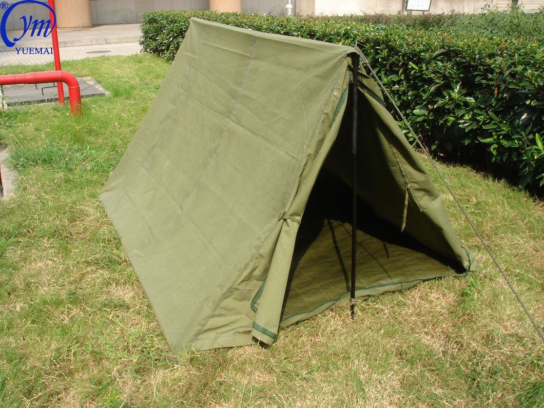 Thicken Emergency Canvas Individual Waterproof Camping Fishing Army Military Tent