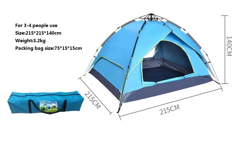 Ultralight Two Persons Silicone Camping Waterproof Luxury Tent