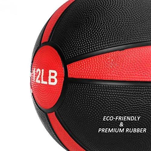 Various Sizes Dual Color Rubber Weighted Ball Gym Balon Durable Medicinal Solid Gravity Ball for Sale Exercise Balls & Accessories Factory Direct Sale