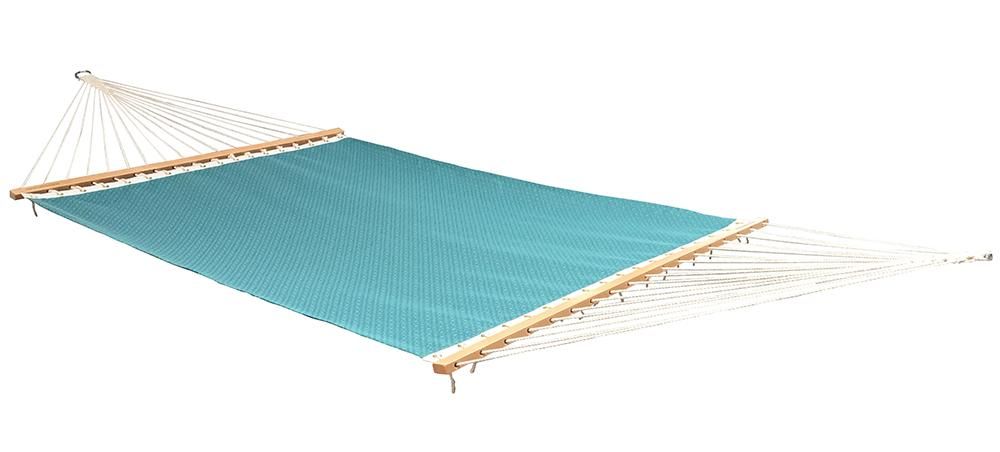 Waterproof Backyard Patio Delux Light Blue Poolside Hammocks Two Person Quick Dry UV Resistance