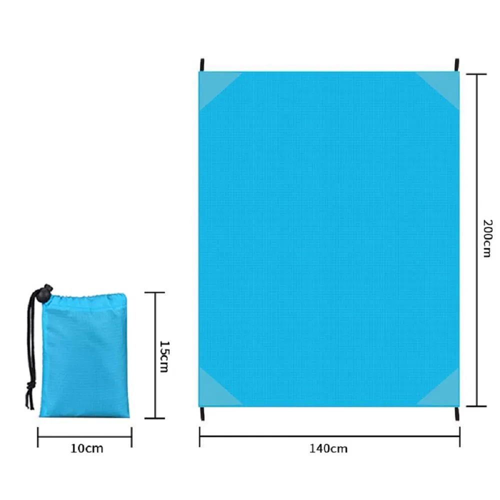 Waterproof Beach Blanket Sand Proof Beach Mat Portable Picnic Blanket Sand Free Mat Outdoor Blanket for Travel Camping Hiking Esg17586