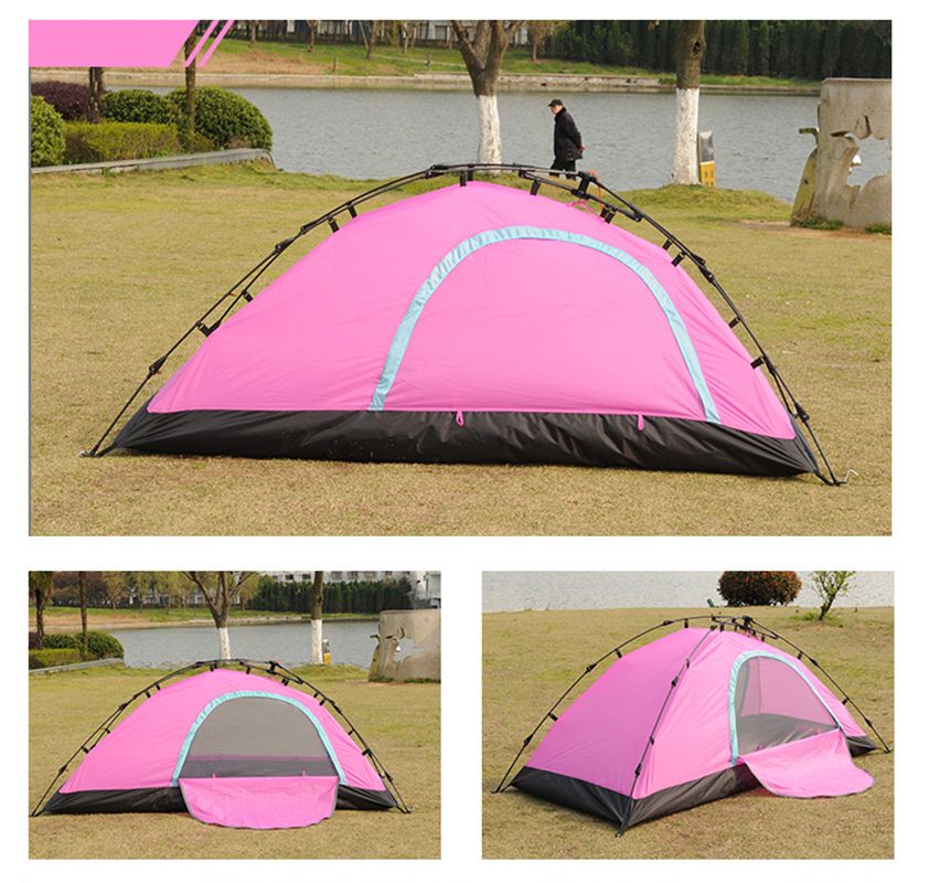 Waterproof Camping Tent Automatic Installation Rainproof Anti-Mosquito Breathable Tent Single Person Backpacking Tent, 4 Season Outdoor Lightweight Esg15110
