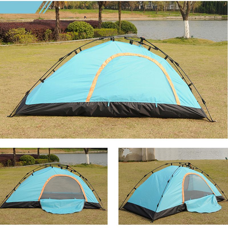 Waterproof Camping Tent Automatic Installation Rainproof Anti-Mosquito Breathable Tent Single Person Backpacking Tent, 4 Season Outdoor Lightweight Esg15110