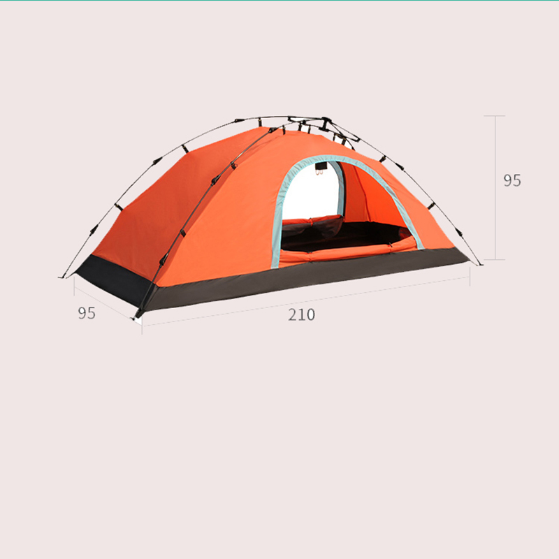 Waterproof Camping Tent Automatic Installation Rainproof Anti-Mosquito Breathable Tent Single Person Backpacking Tent, 4 Season Outdoor Lightweight Esg15110