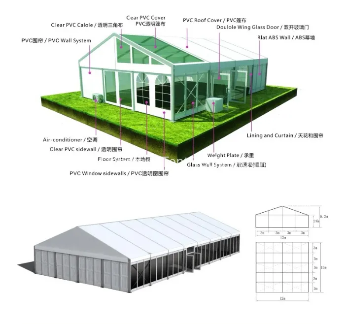 Wholasale Safe Stable Durable Outdoor Weeding Party Tent