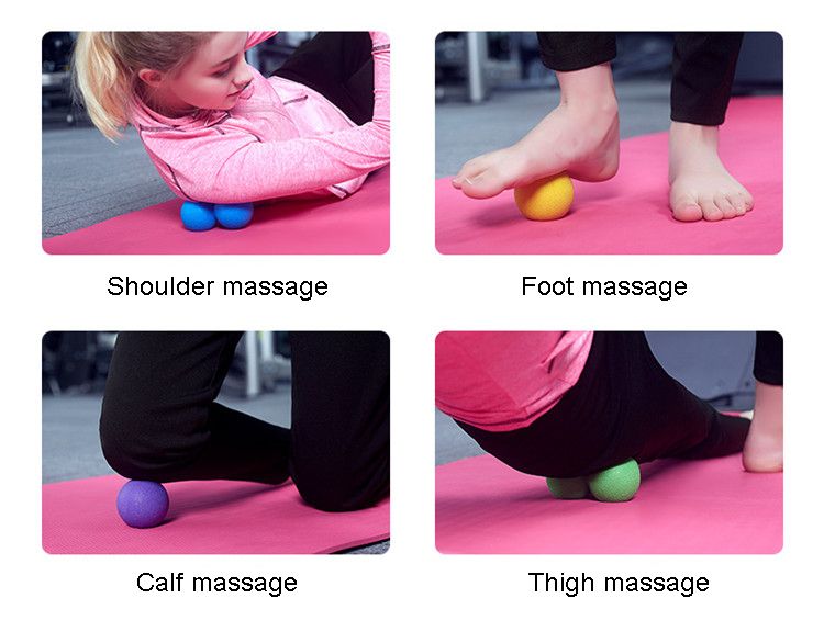 Wholesale Eco-Friendly Colorful Solid Durable Massage Ball Lacrosse Ball