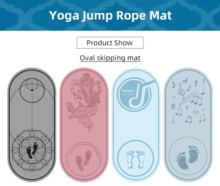Yoga Mat Yoga Pad Rope Shock Absorption Mute Dancing Skipping Floor Mat for Exercise Yoga Gymnastics Mat