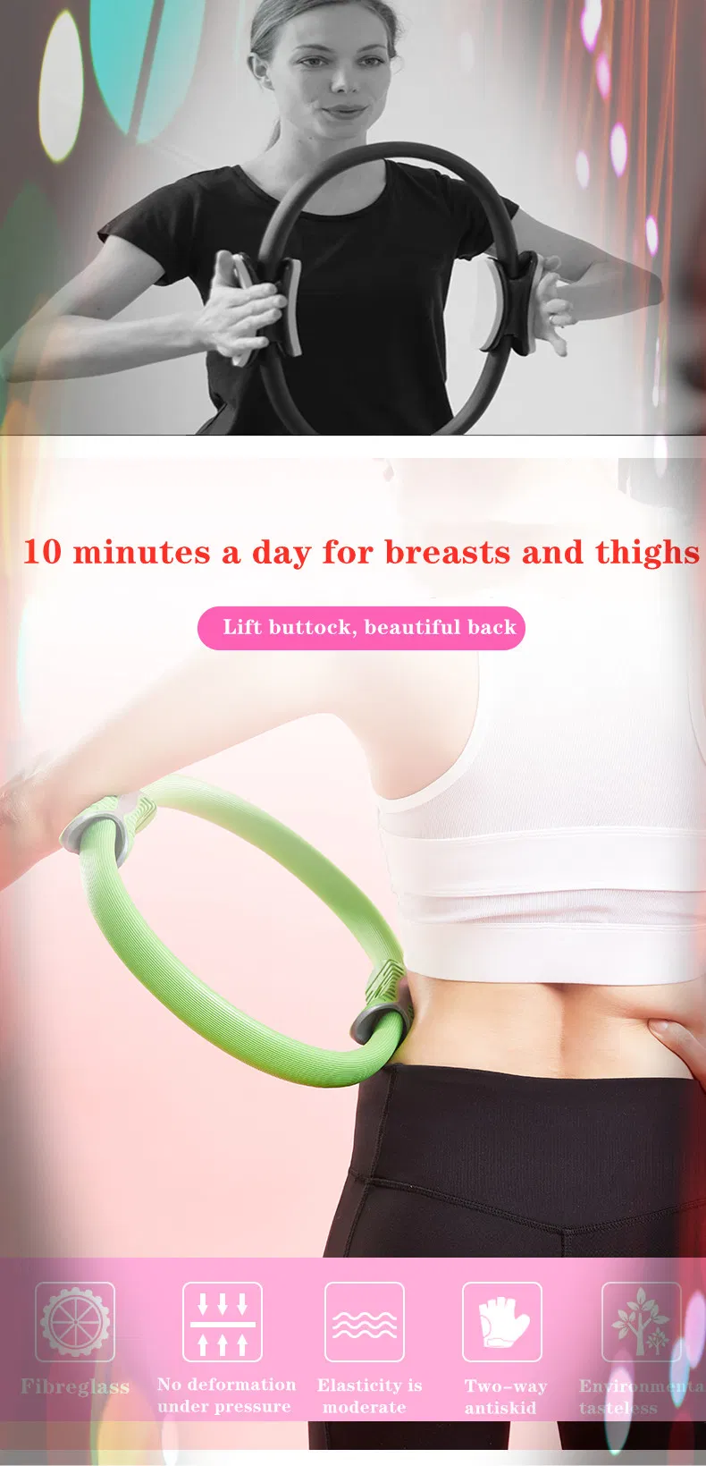 Yoga Pilates Ring Production Home Training Fitness Yoga Pilates Ring Durable Fitness Ring