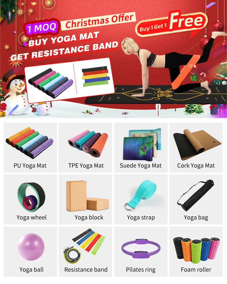 Yugland Manufacturer Eco Cork Fitness Yoga Mat High Quality Non-Slip TPE Yoga Mat