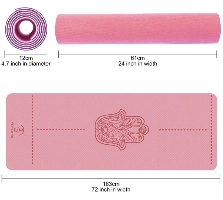 Yugland Manufacturer Eco Cork Fitness Yoga Mat High Quality Non-Slip TPE Yoga Mat