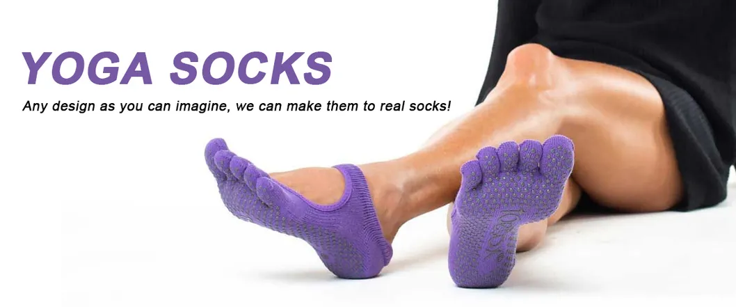 Yugland Yoga Socks for Women Non-Slip Grips & Straps